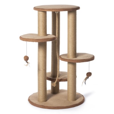 Kitty Power Paws Multi-Tier Cat Scratching Post 37 H